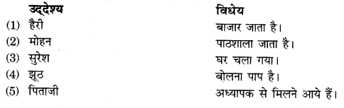 Vakya Shuddhi In Hindi Class 10 RBSE