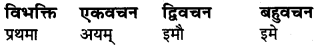 Ram Shabd In Sanskrit Class 6 RBSE