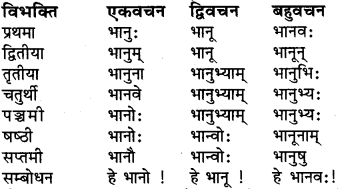 Ram Shabd Roop In Sanskrit RBSE