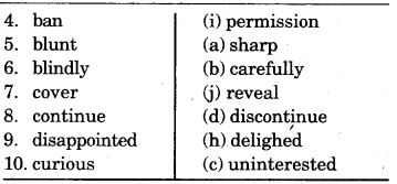 Synonyms For 9th Class RBSE Solution