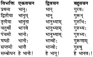 Class 9 Sanskrit Dhatu Roop RBSE Solution