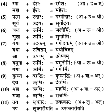 Swar Sandhi In Sanskrit Class 9 RBSE