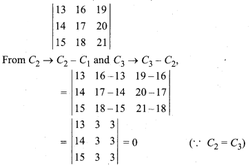 RBSE Solutions For Class 12 Maths Chapter 4 Determinants