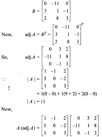 Class 12 Math Chapter 5.1 Solution Inverse Of A Matrix And Linear Equations RBSE