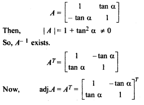 RBSE Class 12 Maths Chapter 5 Inverse Of A Matrix And Linear Equations