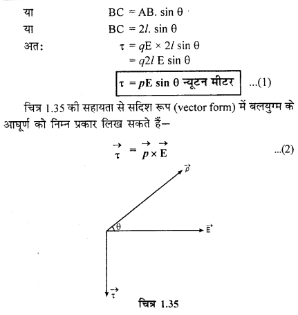 RBSE Class 12 Physics Chapter 1 Notes In Hindi