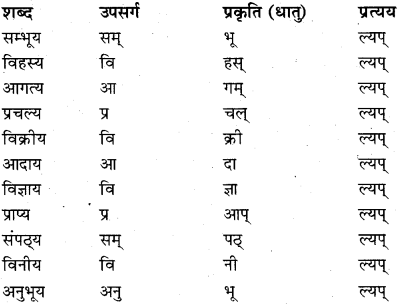 Prakriti Pratyay In Sanskrit RBSE Class 11