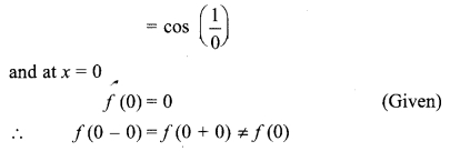 12th Maths RBSE Solution Continuity And Differentiability
