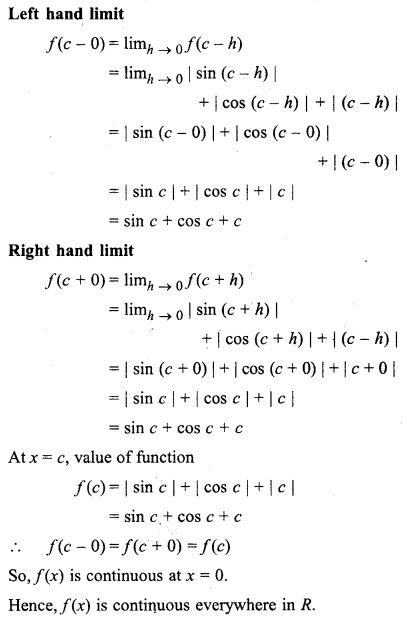 Class 12 Maths Chapter 6 Continuity And Differentiability Miscellaneous Exercise