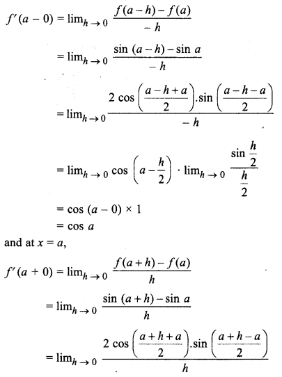 Miscellaneous Ch 6 Class 12 Continuity And Differentiability Miscellaneous Exercise