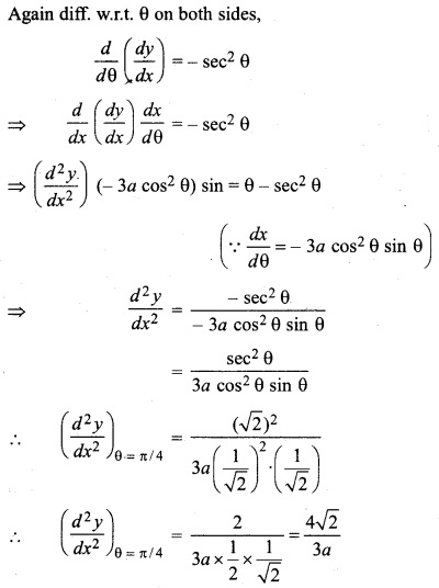 Class 12 Math RBSE Solutions Differentiation