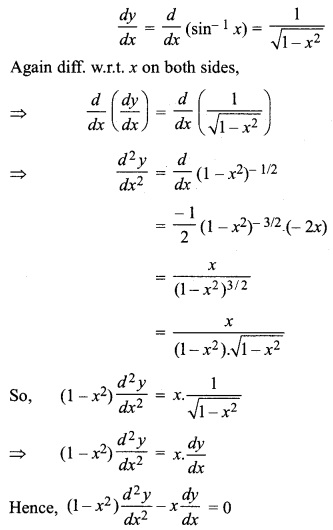 12th Math RBSE Solutions Differentiation