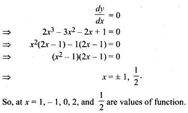 RBSE Solutions For Class 12 Math Application Of Derivatives