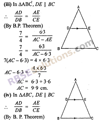 RBSE Solutions For Class 10 Maths Chapter 11.2 Similarity