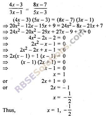 RBSE Class 10 Maths Chapter 11 Similarity
