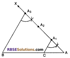 RBSE Solutions For Class 10 Maths Chapter 14.1 Constructions
