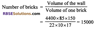 RBSE Solutions For Class 10 Maths Chapter 16 Ex 16.1 Surface Area and Volume