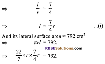 RBSE Solutions For Class 10 Maths Chapter 16.3 Surface Area And Volume