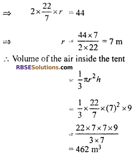RBSE Solutions For Class 10 Maths Chapter 16.3 Surface Area And Volume