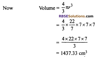 16.4 Class 10 RBSE Surface Area And Volume 