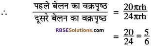 RBSE Solutions For Class 10 Maths Chapter 16 पृष्ठीय क्षेत्रफल एवं आयतन