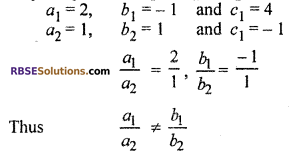 RBSE Class 10 Maths Chapter 4 Miscellaneous Linear Equation and Inequalities in Two Variables Ex 4.1 
