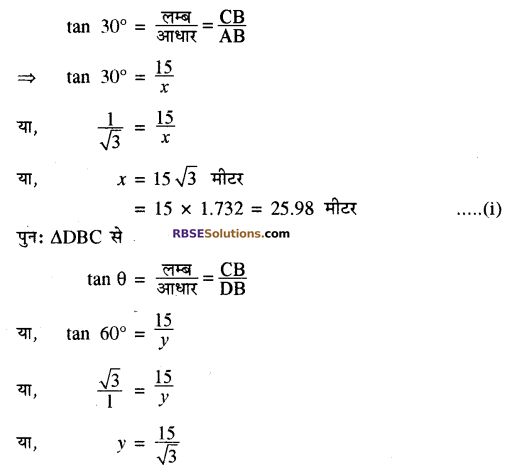 RBSE Solution Of Class 10th Maths