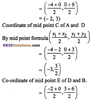 Class 10 RBSE Maths Solution Ch 9 Co-Ordinate Geometry