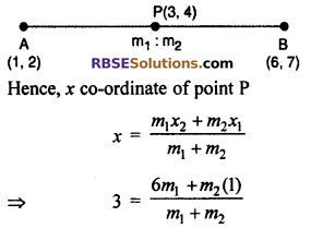 Class 10 RBSE Maths Chapter 9 Co-Ordinate Geometry Miscellaneous