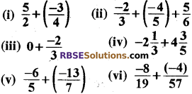 RBSE Class 8 Maths Chapter 1 Rational Numbers Ex 1.1