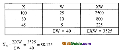 RBSE Class 11 Economics Notes Chapter 8 Arithmetic Mean 13