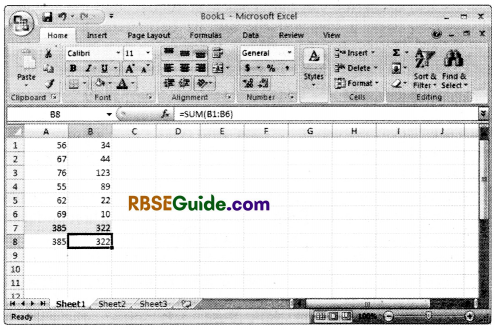 RBSE Class 12 Accountancy Notes Chapter 13 Application of Electronic Spreadsheet in Accounting img-7