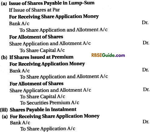 RBSE Class 12 Accountancy Notes Chapter 5 Company Accounts Issue of Shares and Debentures image - 6